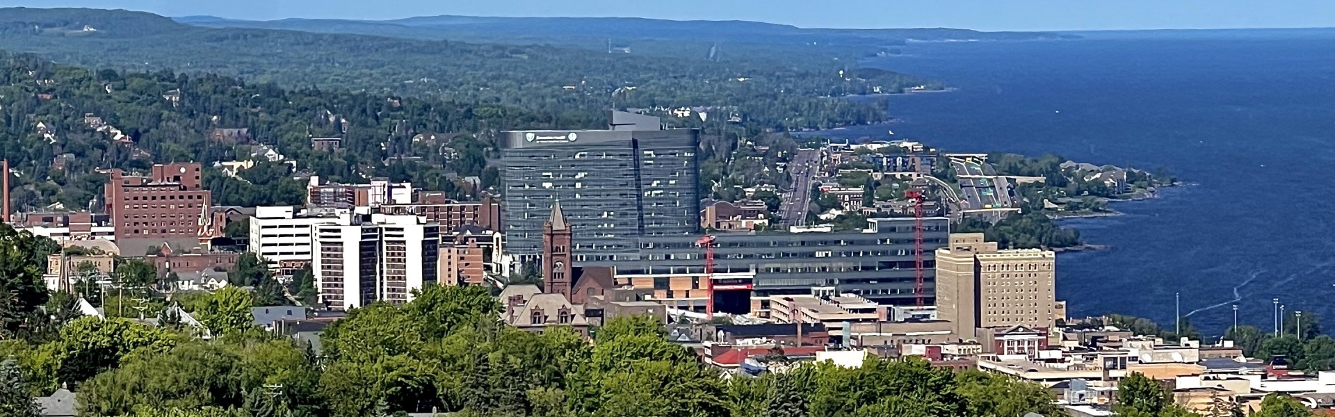 Aerial view of Duluth